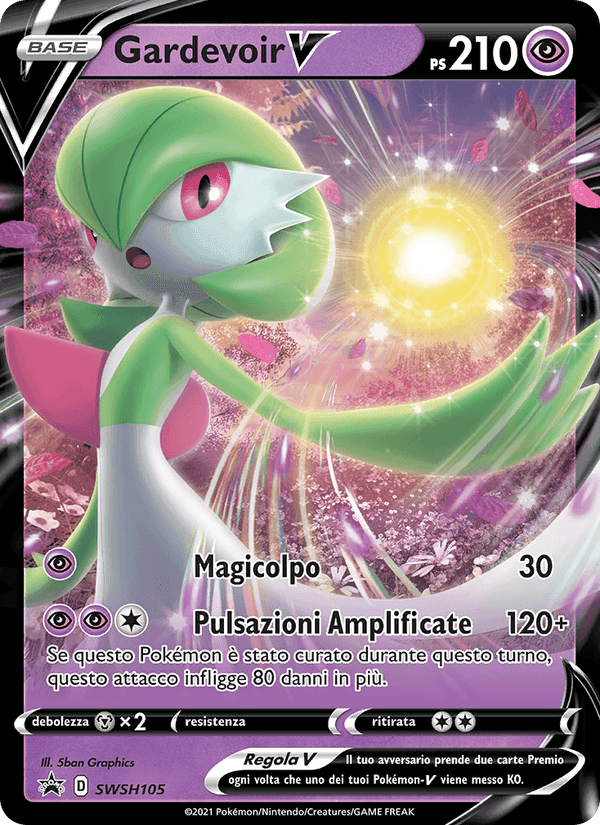 Gardevoir V, carta SWSH105 di SPSC Promo
