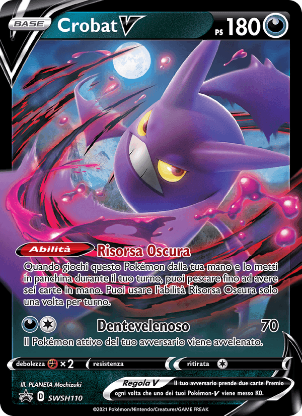 Crobat V, carta SWSH110 de SPSC Promo