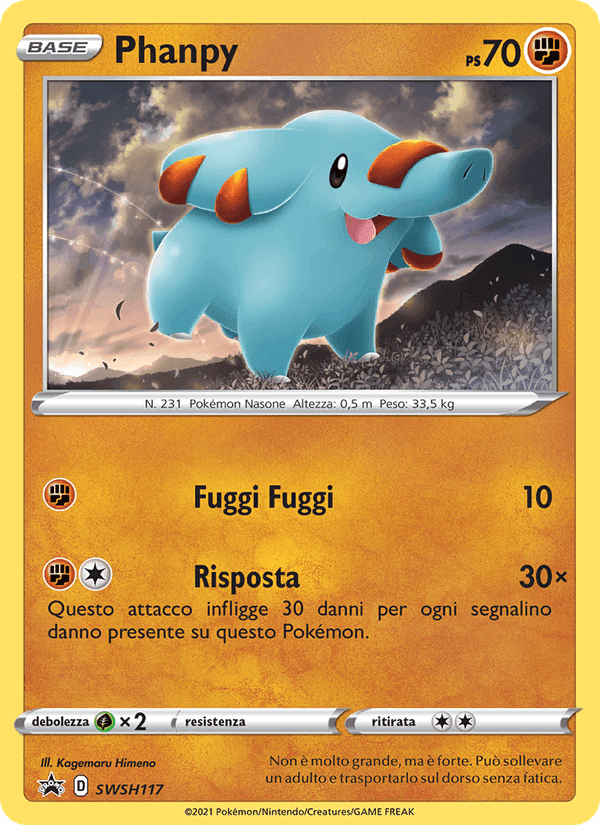 Phanpy, carta SWSH117 de SPSC Promo