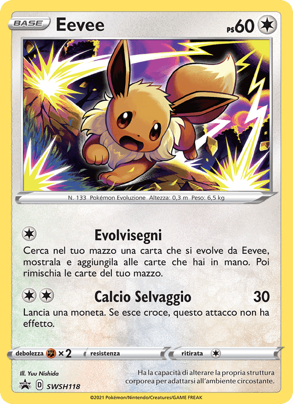 Eevee, carta SWSH118 di SPSC Promo