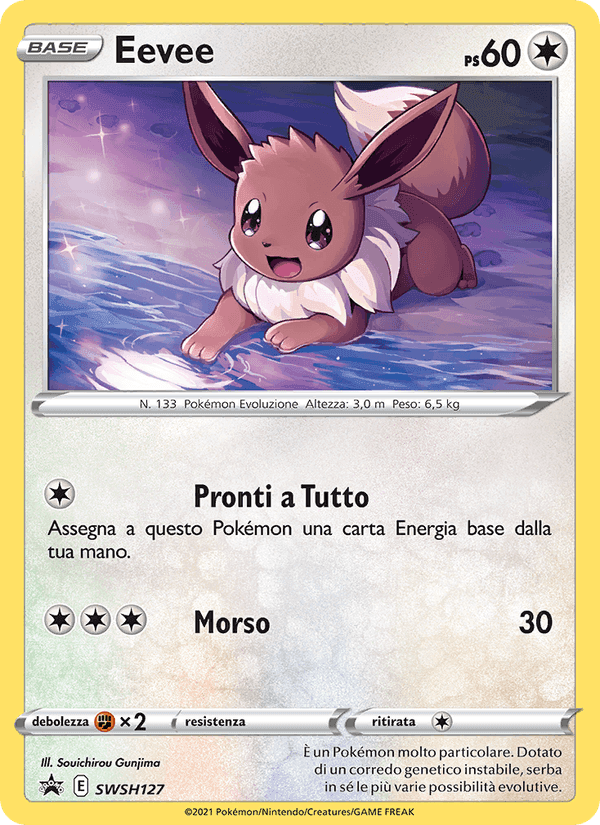 Eevee, carta SWSH127 di SPSC Promo