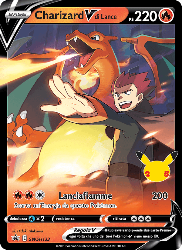 Charizard V di Lance, carta SWSH133 di SPSC Promo