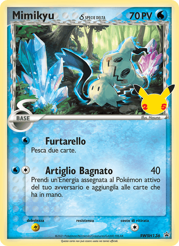 Mimikyu, card SWSH136 from SPSC Promo