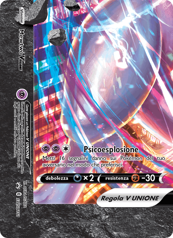 Mewtwo V UNIONE, carta SWSH161 di SPSC Promo