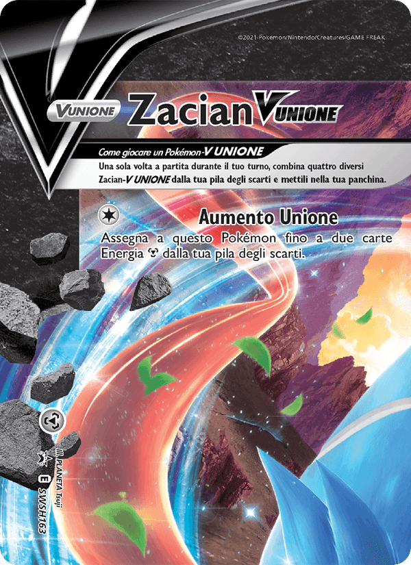 Zacian V UNIONE, card SWSH163 from SPSC Promo