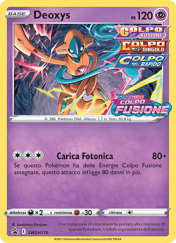 Deoxys, carta SWSH170 di SPSC Promo