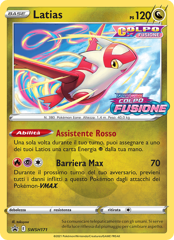 Latias, carta SWSH171 di SPSC Promo