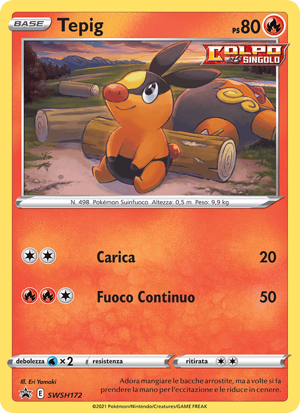 Tepig, carta SWSH172 di SPSC Promo