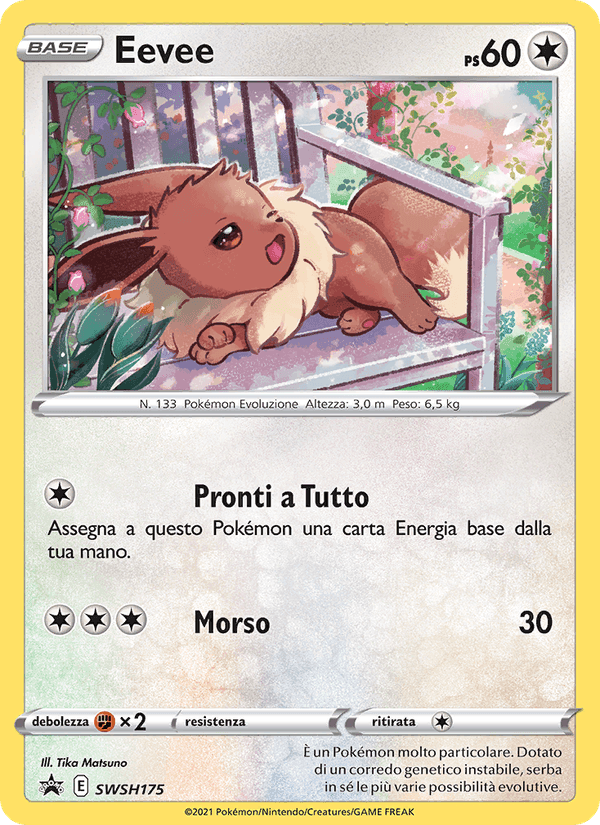 Eevee, card SWSH175 from SPSC Promo