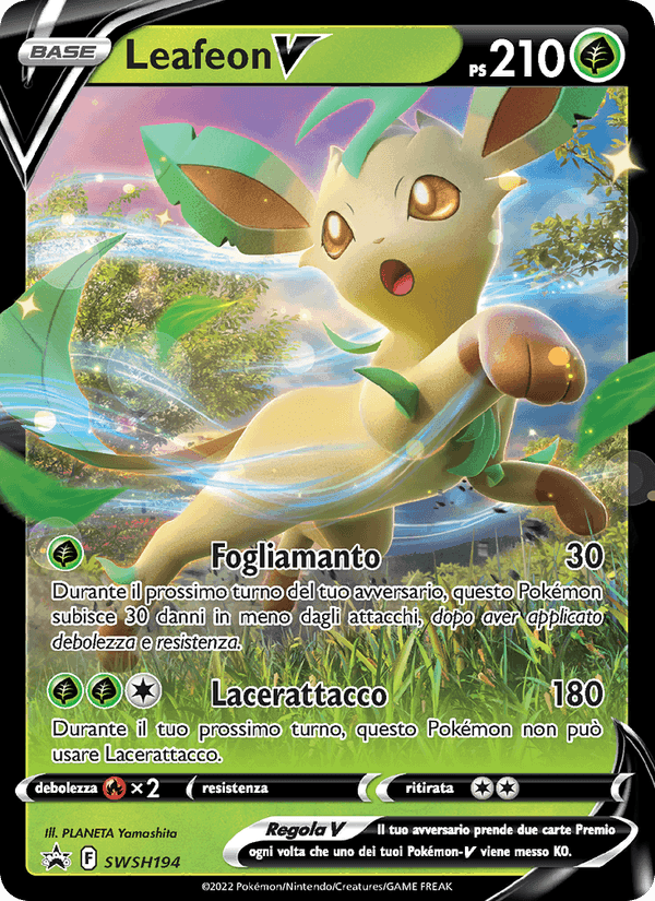 Leafeon V, carta SWSH194 di SPSC Promo