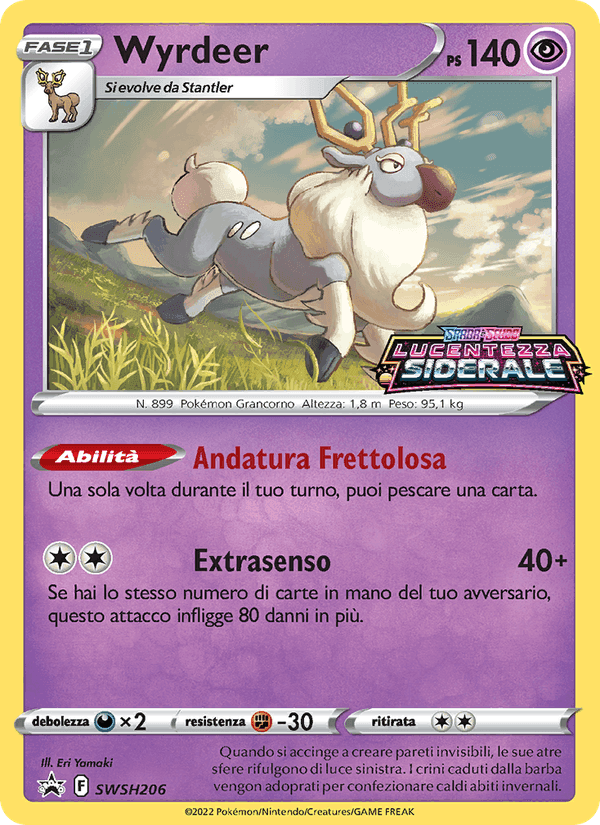 Wyrdeer, carta SWSH206 di SPSC Promo