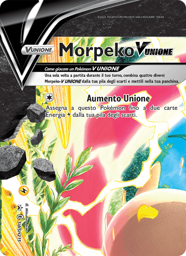 Morpeko V UNIONE, carta SWSH215 di SPSC Promo