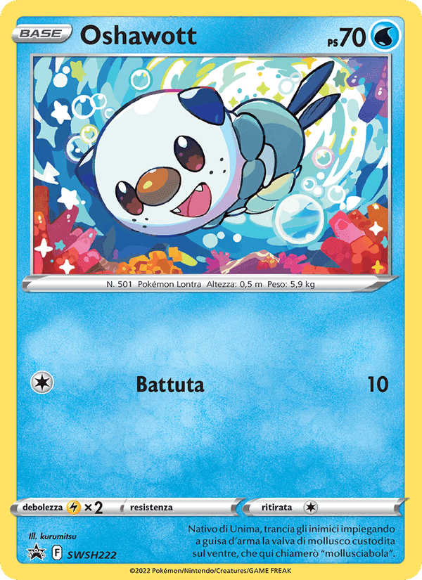 Oshawott, carta SWSH222 di SPSC Promo