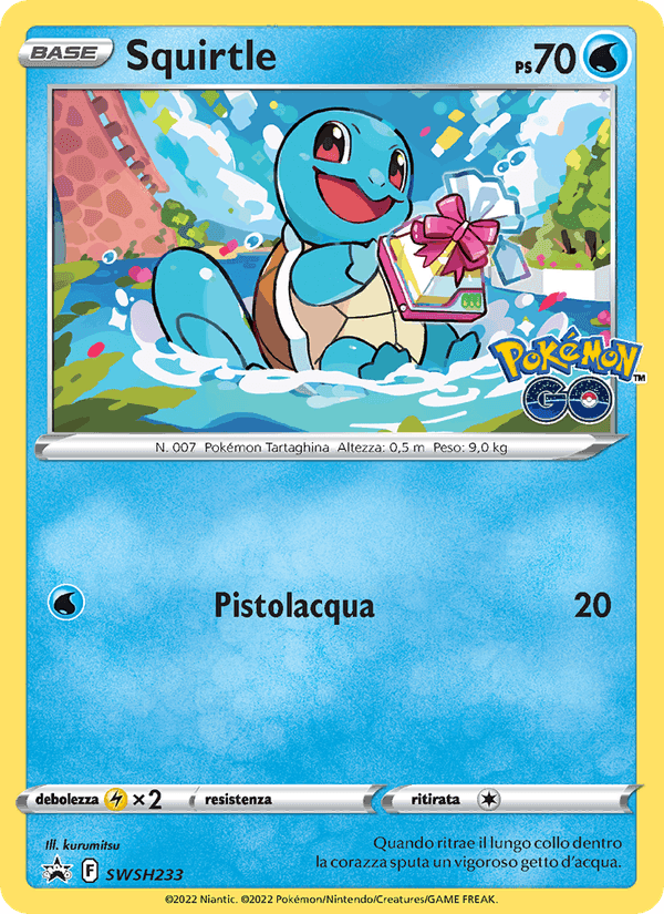 Squirtle, carta SWSH233 di SPSC Promo
