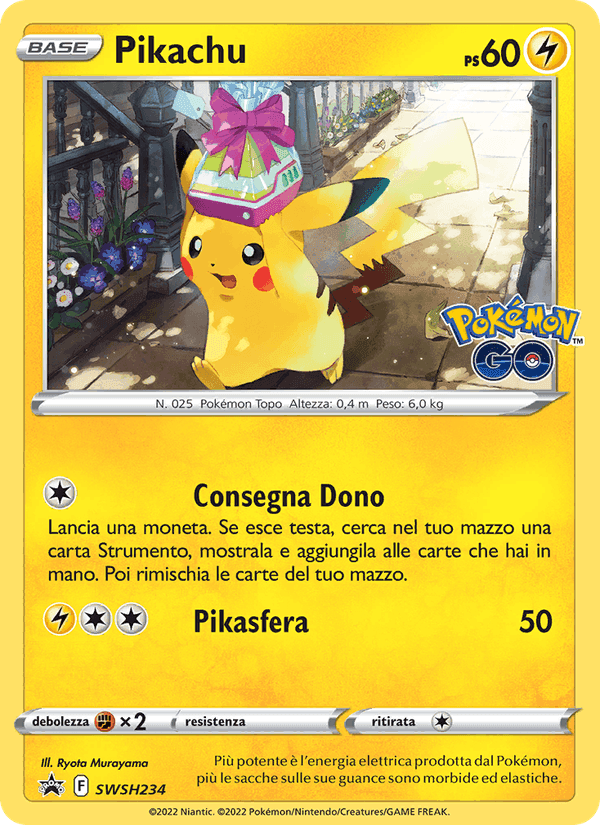 Pikachu, carta SWSH234 di SPSC Promo