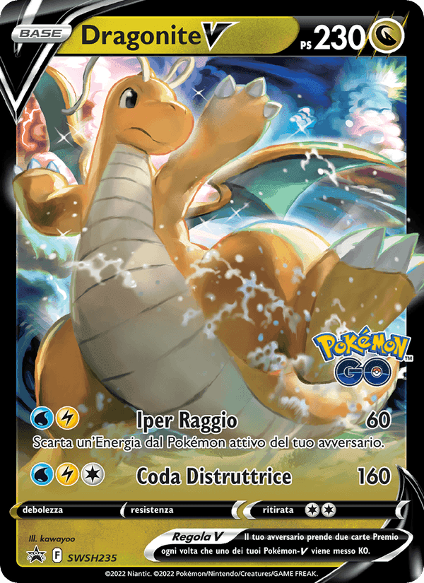 Dragonite V, carta SWSH235 di SPSC Promo