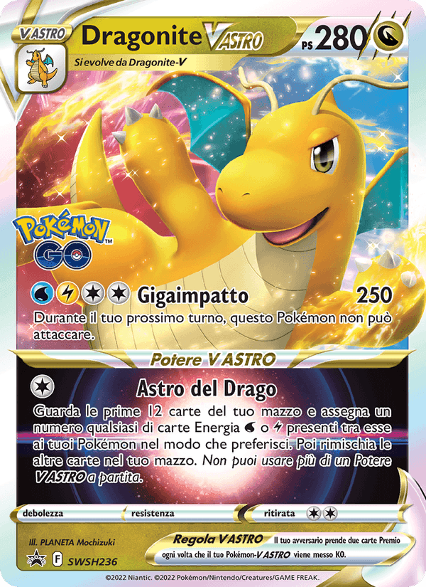 Dragonite V ASTRO, carta SWSH236 di SPSC Promo
