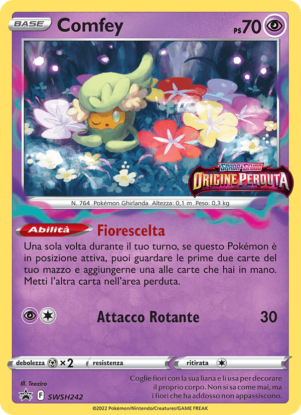 Comfey, carta SWSH242 di SPSC Promo