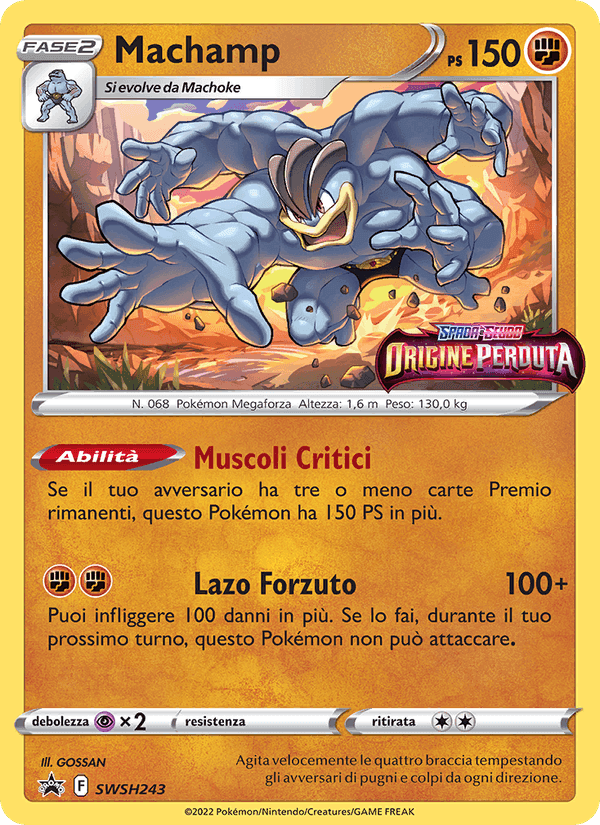 Machamp, carta SWSH243 di SPSC Promo
