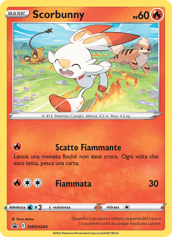 Scorbunny, card SWSH244 from SPSC Promo