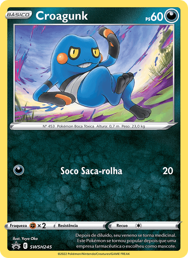 Croagunk, carta SWSH245 di SPSC Promo