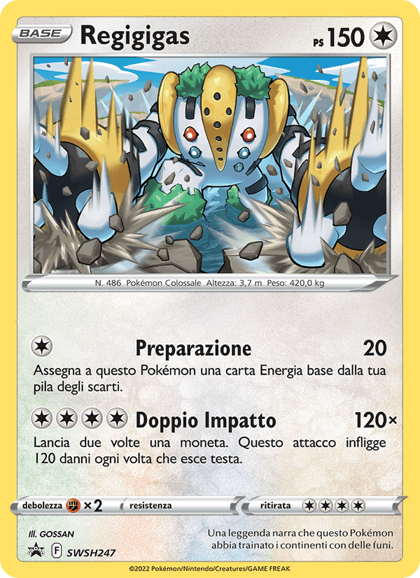 Regigigas, carta SWSH247 di SPSC Promo