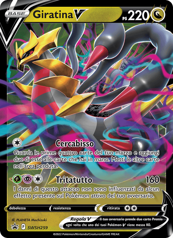 Giratina V, carta SWSH259 de SPSC Promo