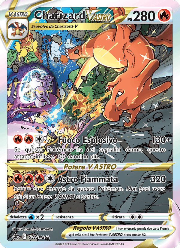 Charizard V ASTRO, carta SWSH262 di SPSC Promo