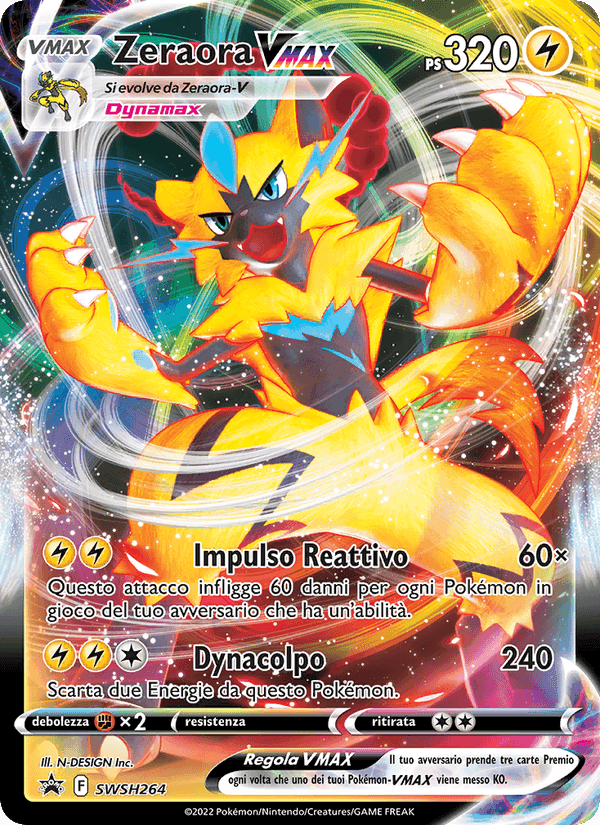 Zeraora VMAX, card SWSH264 from SPSC Promo