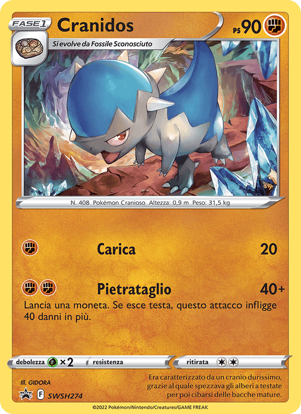 Cranidos, carta SWSH274 di SPSC Promo