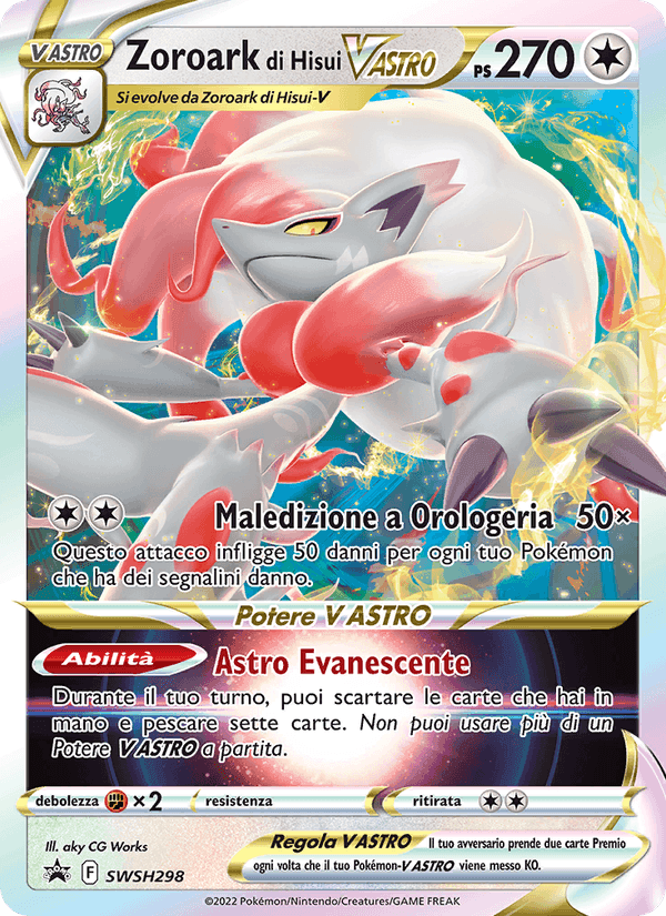Zoroark di Hisui V ASTRO, carta SWSH298 di SPSC Promo