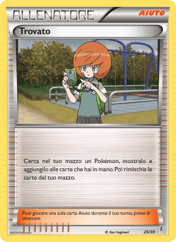 Trovato, card 20 from XY trainer Kit (Bisharp)