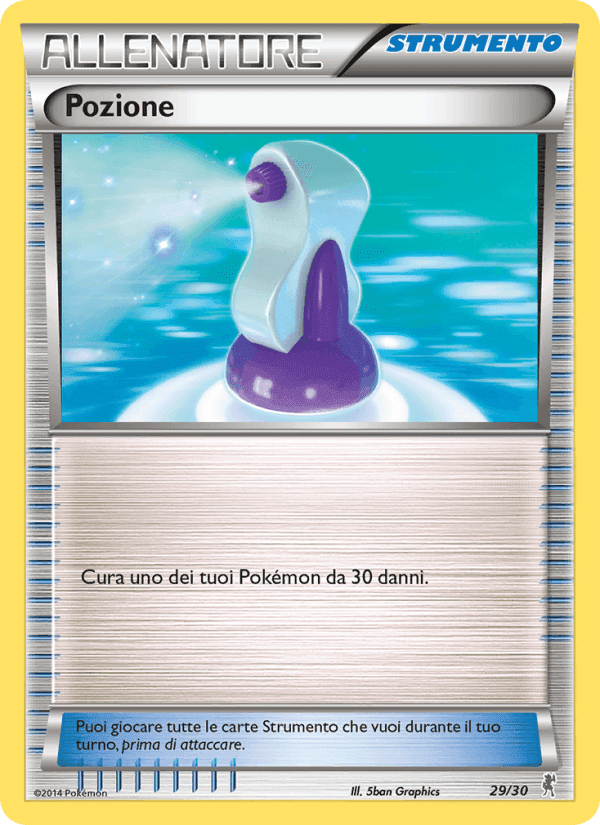Pozione, carta 29 di XY trainer Kit (Bisharp)