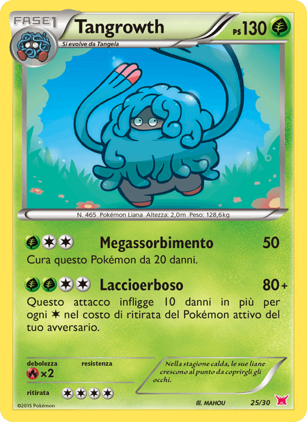 Tangrowth, carte 25 de XY trainer Kit (Latias)