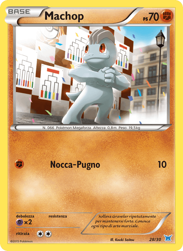 Machop, carta 28 di XY trainer Kit (Latios)