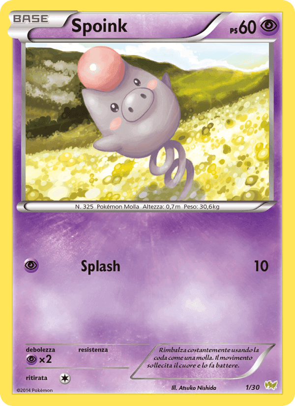 Spoink, carta 1 di XY trainer Kit (Noivern)