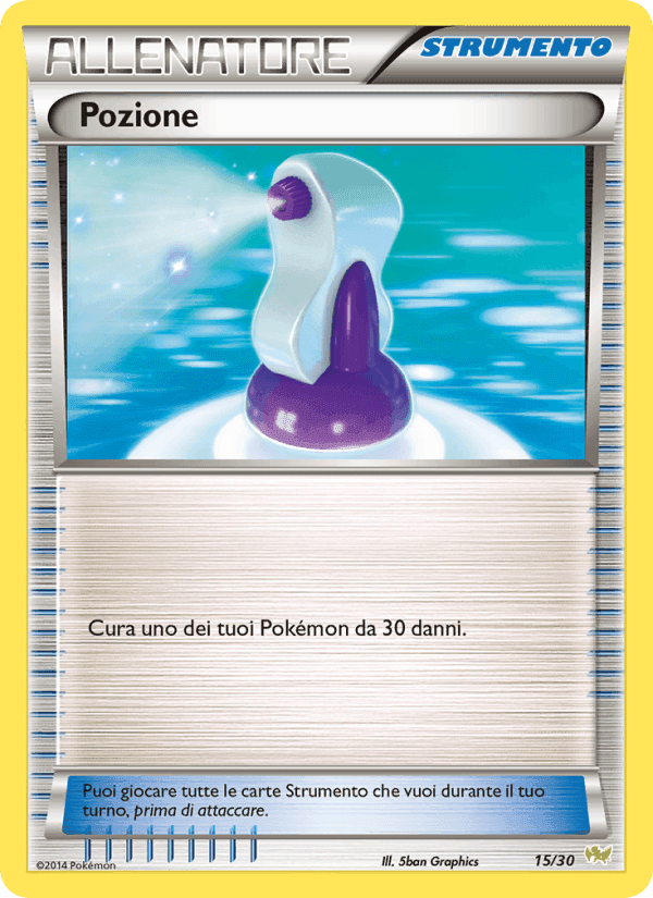Pozione, carta 15 di XY trainer Kit (Noivern)