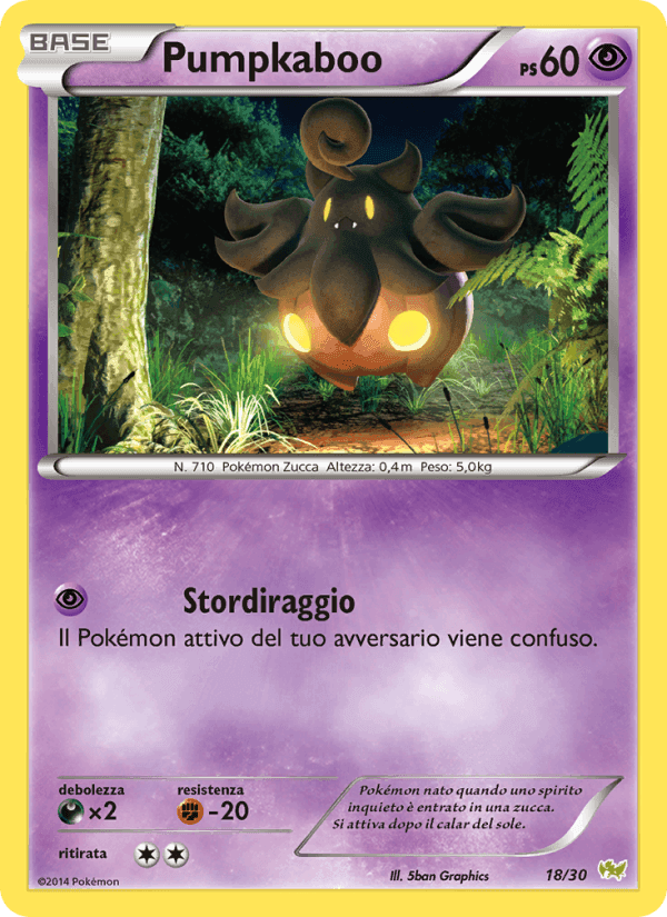Pumpkaboo, card 18 from XY trainer Kit (Noivern)