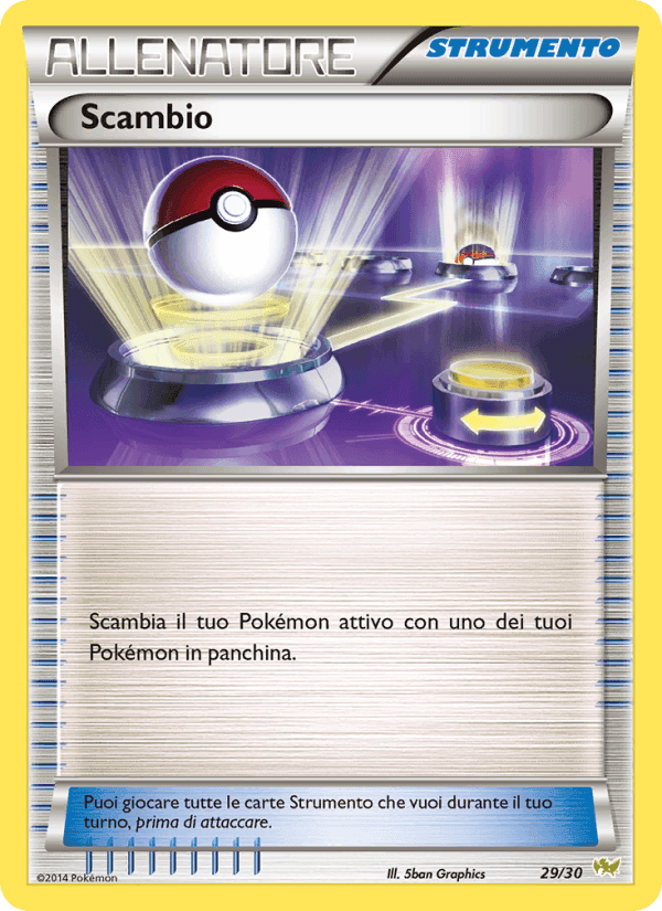 Scambio, carta 29 di XY trainer Kit (Noivern)