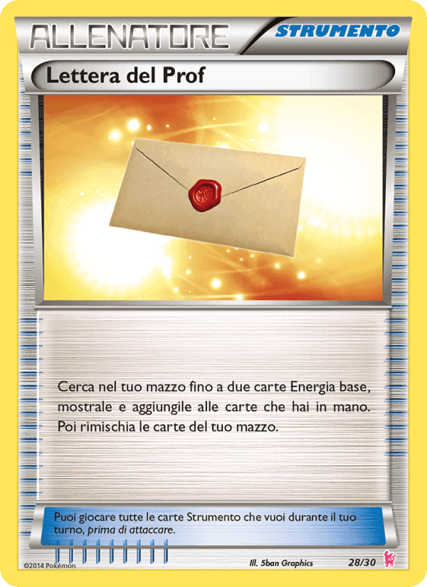 Lettera del Prof, carta 28 di XY trainer Kit (Sylveon)