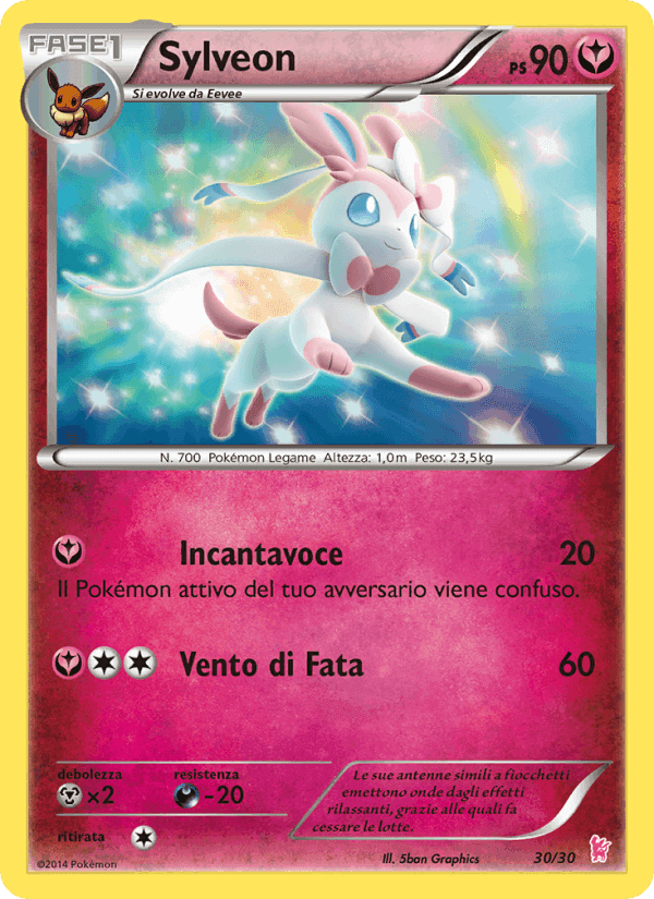 Sylveon, carta 30 di XY trainer Kit (Sylveon)