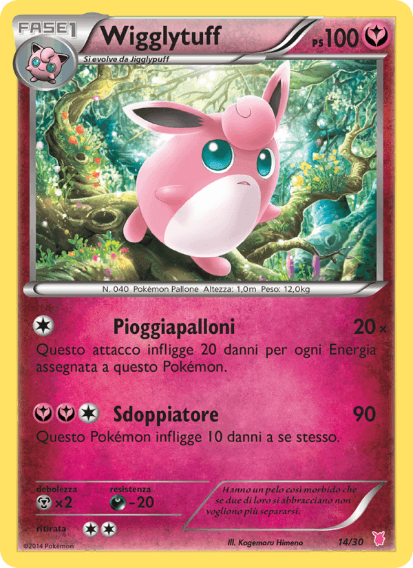 Wigglytuff, carta 14 di XY trainer Kit (Wigglytuff)
