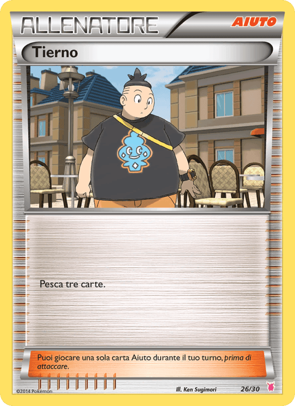 Tierno, carta 26 di XY trainer Kit (Wigglytuff)