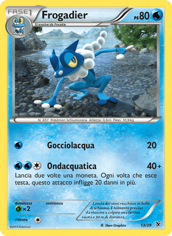 Frogadier, carta 13 di Benvenuti a Kalos