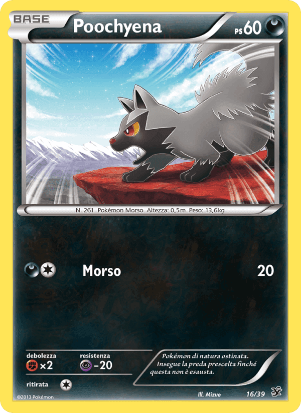 Poochyena, carta 16 di Benvenuti a Kalos
