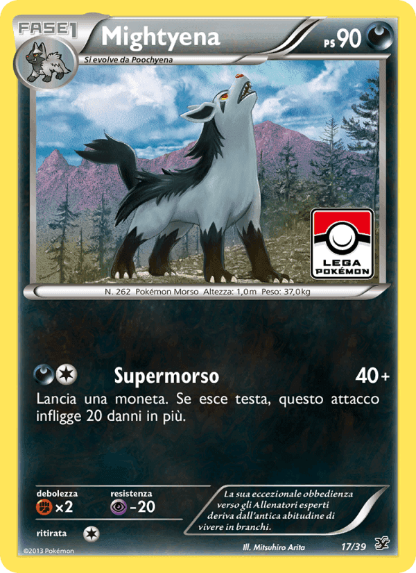 Mightyena, carta 17 de Benvenuti a Kalos