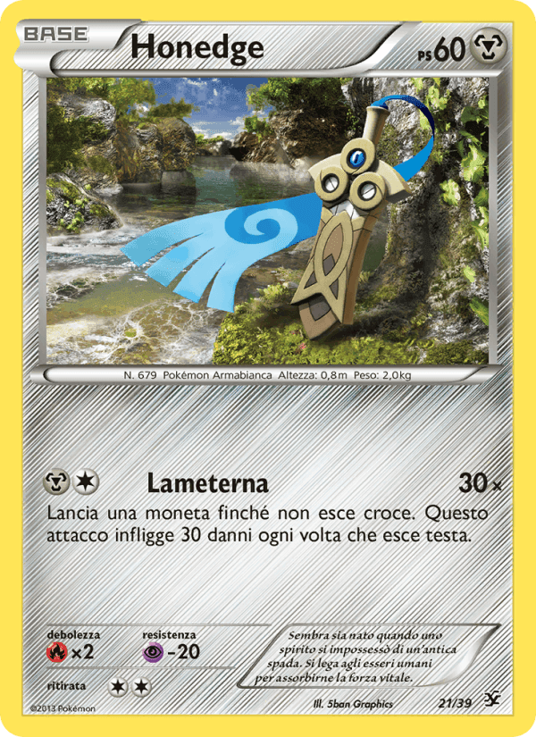 Honedge, carta 21 de Benvenuti a Kalos
