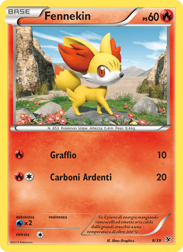 Fennekin, carta 8 di Benvenuti a Kalos