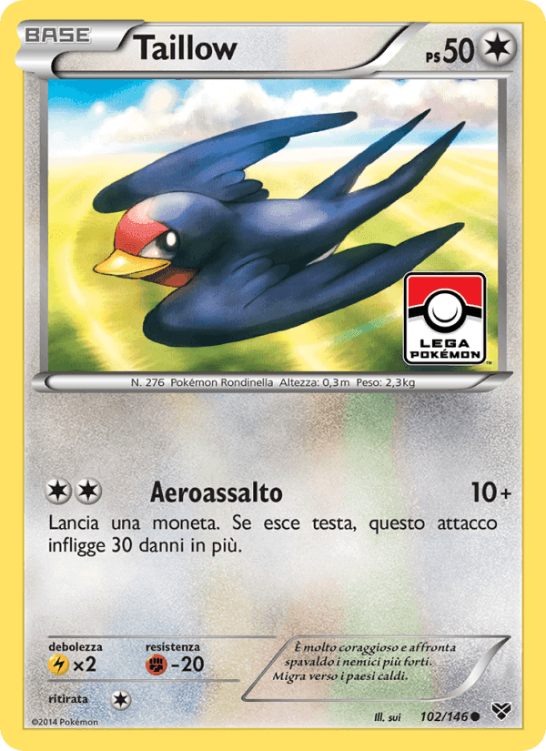 Taillow, card 102 from XY