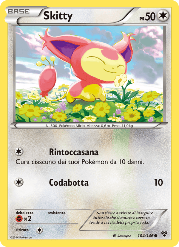 Skitty, carta 104 di XY